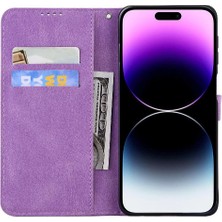 Bdt Shop IPhone 16 Için Flip Case Büyük Kelebek Pu Deri Cüzdan Manyetik Closu (Yurt Dışından)