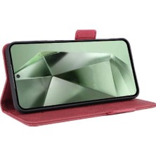 Bdt Shop Samsung Galaxy S24 Fe Kapak Için Flip Case Kart Tutucu Kickstand ile (Yurt Dışından)