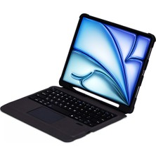 Novstrap Apple iPad Air 11 M2 / iPad Air 4/5/6 Nesil 10.9 Inç ile Uyumlu Bluetooth Klavyeli Kılıf