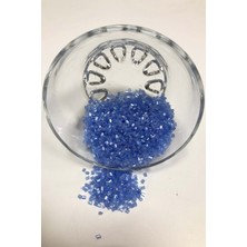 Kesme Boncuk Seffaf Mavili (2-2,5mm)