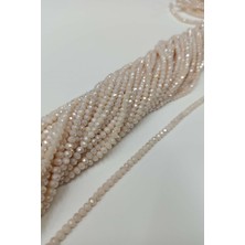 Bej Açık Kristal Boncuk 4 mm