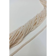 Krem Rengi Kristal Boncuk 4 mm