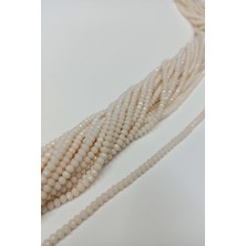 Orta Krem Kristal Boncuk 4 mm