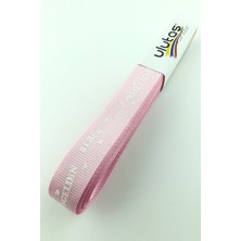Bebe Pembe Hoşgeldin Bebeğim Baskılı Grogren Kurdele 1,5 cm