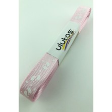 Pembe Bebek Ayağı Figür Baskılı Grogren Kurdele 1,5 cm