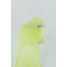 Sarı Keten Efektli Kurdele 6 cm 10 mt