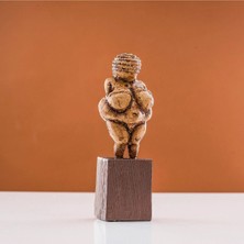 Arkeo Art Design Willendorf Venüsü Heykeli - Tarih Öncesi Dönem Kadın Figürü, Ev Dekorasyonu 15 cm