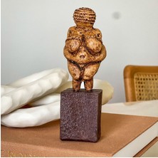 Arkeo Art Design Willendorf Venüsü Heykeli - Tarih Öncesi Dönem Kadın Figürü, Ev Dekorasyonu 15 cm