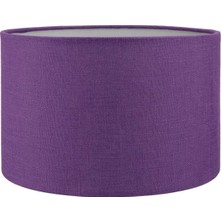 Moda35. Mürdüm Abajur Başlığı Çap 30 cm Silindir A861