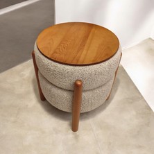 Puff Table Berceste Sehpa Sandık Puf Bir Arada Özel Tasarım Ahşap Sehpa