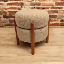 Puff Table Berceste Sehpa Sandık Puf Bir Arada Özel Tasarım Ahşap Sehpa