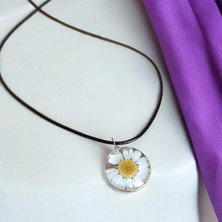 Mga Doğaltaş Hayat Ağacı Epoksi Kolye Büyük Boy Sarı Beyaz Kolye Epoksi Kolye Hediyelik Eşya Sevgili Kolye Sevgiliye Özel Hediye