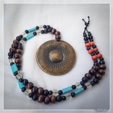 Z Jewelry Art Ganama - El Yapımı Etnik Otantik Bohem Kadın Erkek Unisex Marjinal Kolye