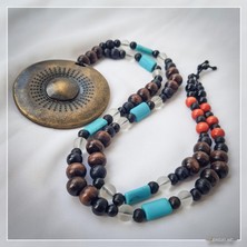 Z Jewelry Art Ganama - El Yapımı Etnik Otantik Bohem Kadın Erkek Unisex Marjinal Kolye