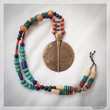 Z Jewelry Art Ledıbaga - Otatntik Bohem Etnik Uğur Böceği Kolye