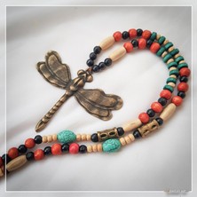 Z Jewelry Art Sano Sarpa - Etnik Otantik Bohem Kadın Erkek Unisex Yusufçuk Kolye