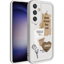 Fibaks Samsung Galaxy A55 Kılıf Kamera Korumalı Yumuşak Kenarlı Coffee Lansman Kapak