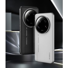 Blueo Mr. Gorilla Mi 14 Ultra Uyumlu PU Deri Metal Kamera Koruma Çıkıntılı Hava Kanallı Kılıf