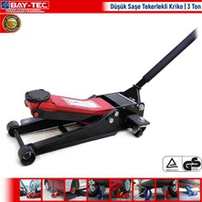 Bay-Tec Düşük Saşe Tekerlekli Kriko | 3 Ton