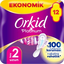 Orkid Platinum Uzun (Boy 2) 12 adet Hijyenik Ped