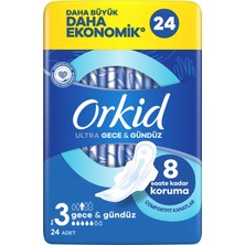 Orkid Ultra Gece & Gündüz (Boy 3) 24 adet Hijyenik Ped