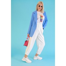 Stil Durağı Luces Model 5 cm Kalın Tabanlı Yeni Sezon Sneakers Spor Ayakkabı Beyaz