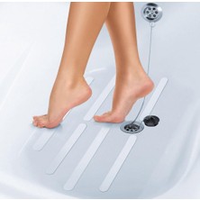 Wenko Banyo Zemin Kaydırmaz Yapışkanlı Bant Kaymaz Bant Şeffaf 6'lı 25X1,8 cm