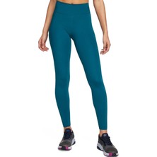 Nike One Luxe Leggings Tigh Fit Lazer Kesim Soft Yumuşak Toparlayıcı Tayt Petrol Mavisi