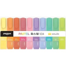 Penmax Pastel Renk Işaretleme Kalemi 10'lu Set