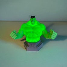 Meg Art 3D Hulk Gece Lambası Masaüstü Gece Lambası Çocuk ve Genç Odası Gece Lambası