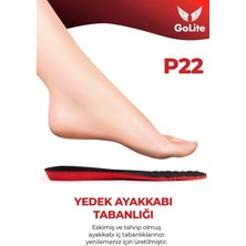 Konforlu Rahat Ayakkabı Tabanlığı, Yumuşak Masaj Etkili Ortopedik Tabanlık Insole - P22 Siyah