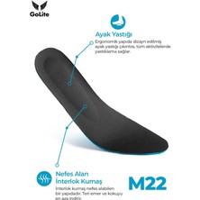 GoLite Spor Ayakkabı Tabanlığı, Günlük Memory Foam Hafızalı Sneaker Ayakkabı Tabanlık - M22 Insole