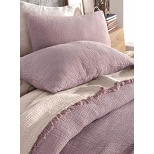 Destiny Hometex 4 Katlı Multi Muslin  Pamuk Battal Boy Yatak Örtüsü 240x260 Cm Battal Boy