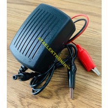 Ata Elektronik 13.8 Volt 2.5 Amper + Maşalı + Ledli - Pilsan Dolu Bmw Mercedes Uyumlu 12 Volt Aküler Için Uyumlu 12 Volt Akü Şarj Adaptörü Şarz Aleti