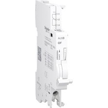 Schneider Electric A9N26904, Yardımcı Kontak, Acti9 A9N, Of, 1 C/o, 100MA - 6A, 24VAC - 415VAC, 24VDC - 130VDC, Alttan Bağlantı