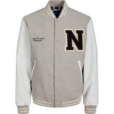 Jack & Jones 12241559 Jorcollege Wool Blend Bomber Noos Erkek Ceket
