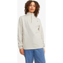 Jjxx Jxabbie Kadın Bej Sweatshirt 12259894-MOONBEAM