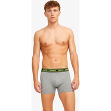 Jack & Jones Jacethan Erkek Çok Renkli Boxer 12260072-DarkGreyMelange