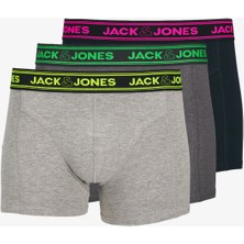 Jack & Jones Jacethan Erkek Çok Renkli Boxer 12260072-DarkGreyMelange