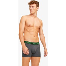 Jack & Jones Jacethan Erkek Çok Renkli Boxer 12260072-DarkGreyMelange