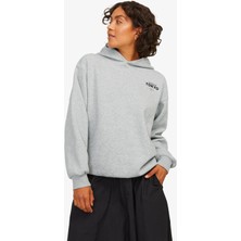 Jjxx Jxnelly Kadın Gri Sweatshirt 12260618-LIGHTGREYMELANGE