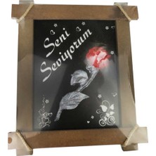 Hayaller Dükkanı Lik Pano Güllü Seni Seviyorum 30 cm