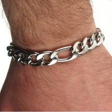 İdol Avm Erkek Çelik Bileklik 316L Modern Zincir Takı Aksesuar B24 T5