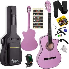 Midex CG-390PU-XBAG Lila Renk Klasik Gitar 4/4 Sap Ayarlı Kesik Kasa