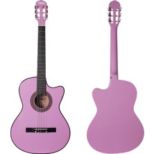 Midex CG-390PU-XBAG Lila Renk Klasik Gitar 4/4 Sap Ayarlı Kesik Kasa