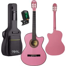 Midex CG-390PK-XBAG Pembe Renk Klasik Gitar 4/4 Sap Ayarlı Kesik Kasa