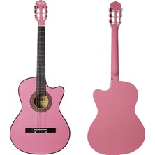 Midex CG-390PK-XBAG Pembe Renk Klasik Gitar 4/4 Sap Ayarlı Kesik Kasa