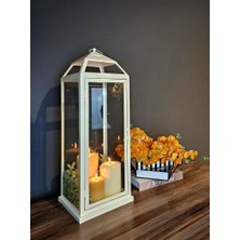 Büyük Boy Metal Mumluk Fener Monza 75cm