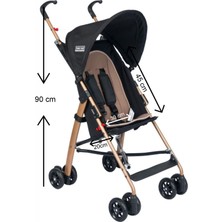 Tommybaby Baston Puset Bebek Arabası 15 kg Taşıma Kapasitesi ile Katlanabilir Pratik Kullanım