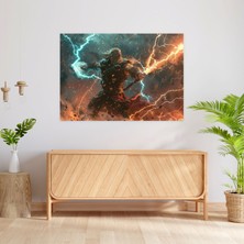 Painted Anarchy Thor Kanvas Tablo - Mitoloji, Duvar Süslemesi, Mitoloji, Kanvas Tablo, 50X30